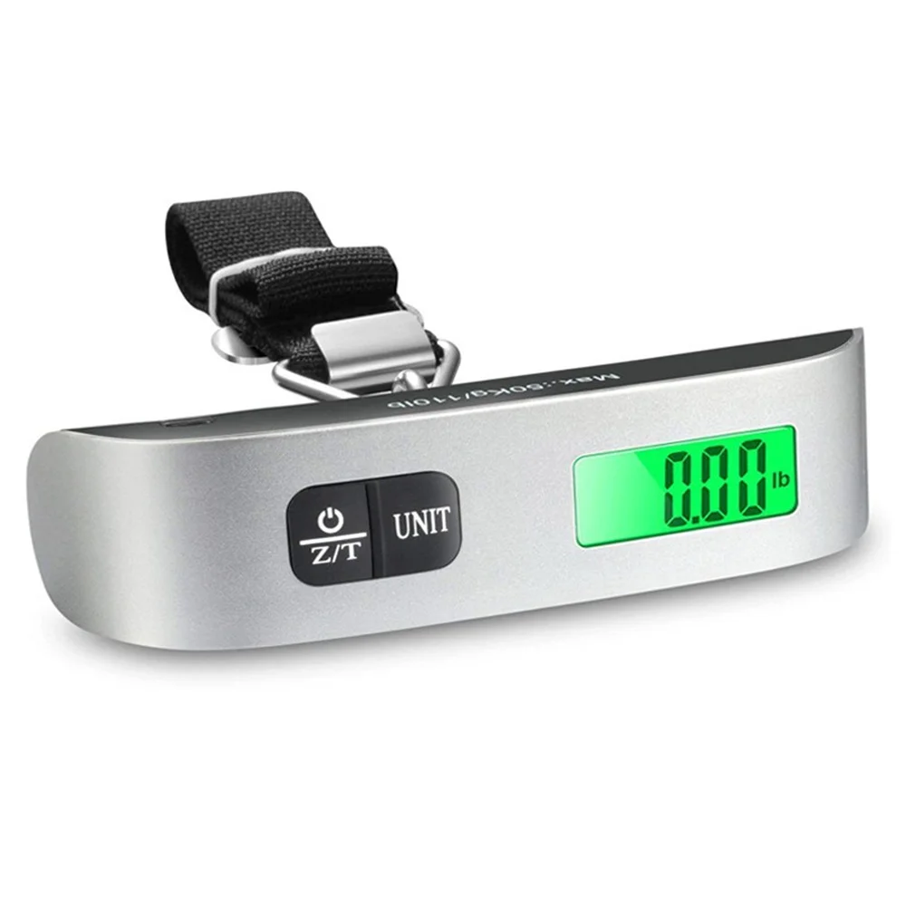 Portable Scale Digital LCD Display 110lb/50kg Electronic Luggage Hanging Suitcase Travel Weighs Baggage Bag Weight Balance Tool
Portable Scale Digital LCD Display 110lb/50kg Electronic Luggage Hanging Suitcase Travel Weighs Baggage Bag Weight Balance Tool