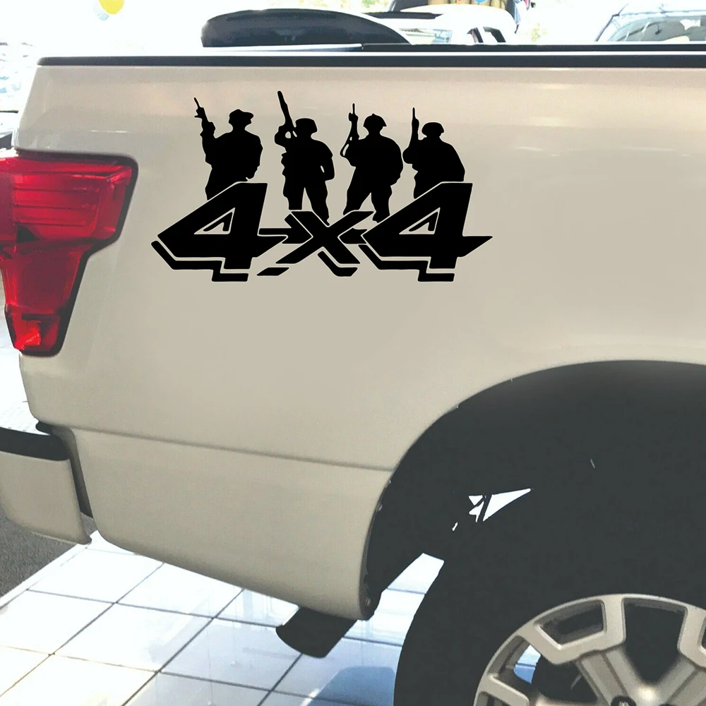 2 шт. 4 × 4 внедорожник Solider грузовик кровать пикап задняя дверь Автомобильная Наклейка виниловый Декор
2 шт. 4 × 4 внедорожник Solider грузовик кровать пикап задняя дверь Автомобильная Наклейка виниловый Декор
