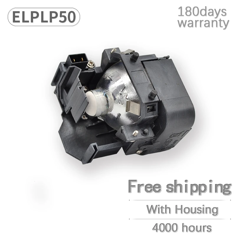 

A+quality ELPLP50 / V13H010L50 Projector Lamp With Housing For Epson EB-824 EB-825 EB-84 EB-85 200w Bulb projectors