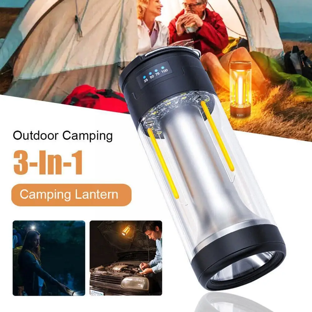Rechargeable Camping Lantern Portable Outdoor Camping Emergency Light Light Hanging Tent Magnet Powerful Work Lamp Light I2Z7
Rechargeable Camping Lantern Portable Outdoor Camping Emergency Light Light Hanging Tent Magnet Powerful Work Lamp Light I2Z7