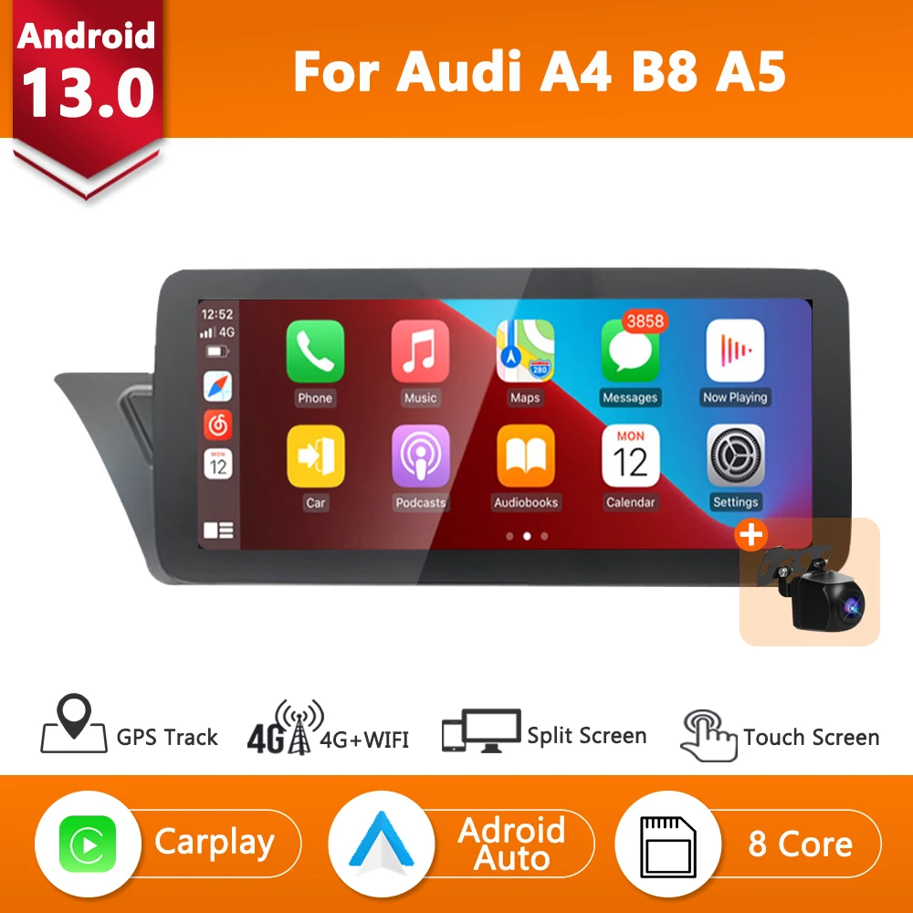 Система Android 13, автомобильный экран, плеер для Audi A4 B8 A5 2009-2017, GPS-навигация, мультимедийная стерео система 8 + 128 ГБ ОЗУ, Wi-Fi, Google Carplay
Система Android 13, автомобильный экран, плеер для Audi A4 B8 A5 2009-2017, GPS-навигация, мультимедийная стерео система 8 + 128 ГБ ОЗУ, Wi-Fi, Google Carplay