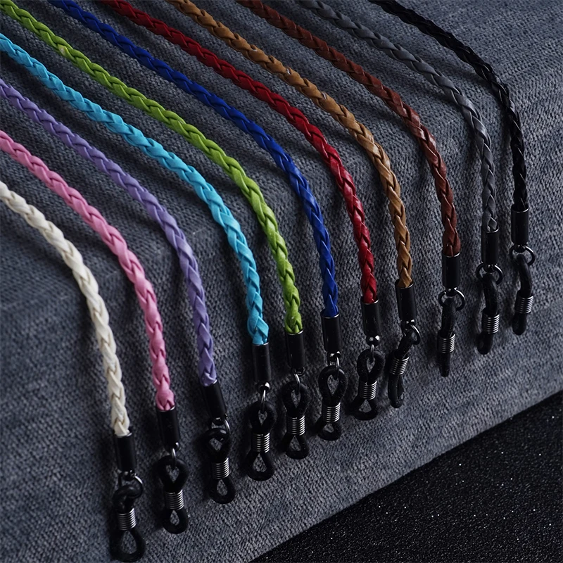 1PC Thick Twist Sunglasses Leather Rope Chain Eyewear Braided Glasses Lanyard Strap Outdoor Sports Non-slip Eyeglass Accessor
1PC Thick Twist Sunglasses Leather Rope Chain Eyewear Braided Glasses Lanyard Strap Outdoor Sports Non-slip Eyeglass Accessor