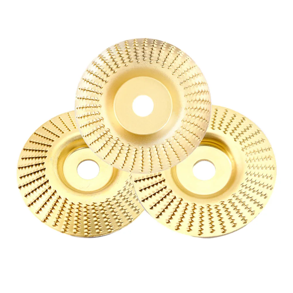 

3pcs Wood Grinding Polishing Wheel Rotary Disc Flat/slope/arc Sanding Discs For 100 Type Angle Grinder Woodworking Grinding Tool