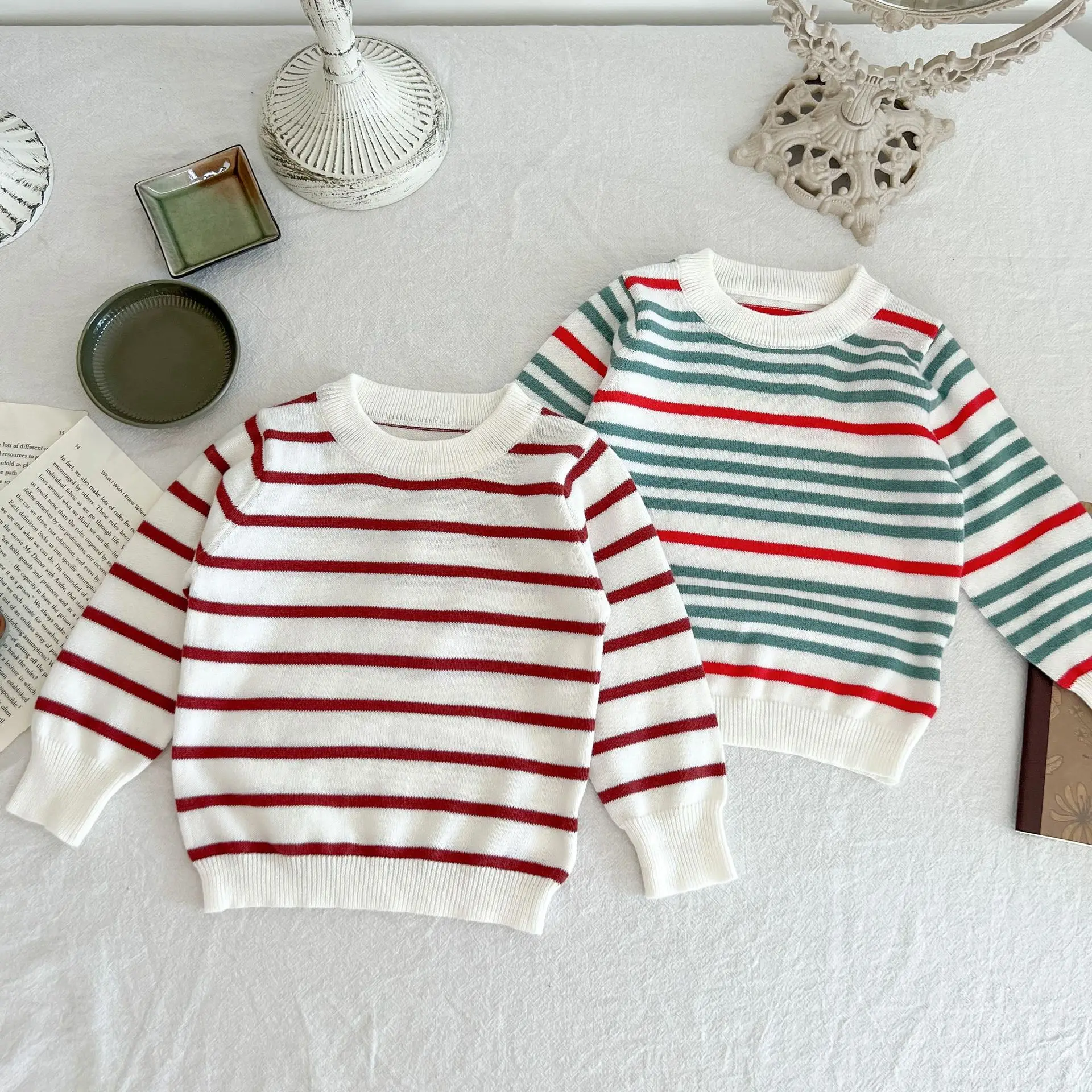 Autumn New Baby Long Sleeve Striped Sweater Cotton Infant Girl Rainbow Sweater Fashion Kids Toddler Pullover Knitted Clothes
Autumn New Baby Long Sleeve Striped Sweater Cotton Infant Girl Rainbow Sweater Fashion Kids Toddler Pullover Knitted Clothes