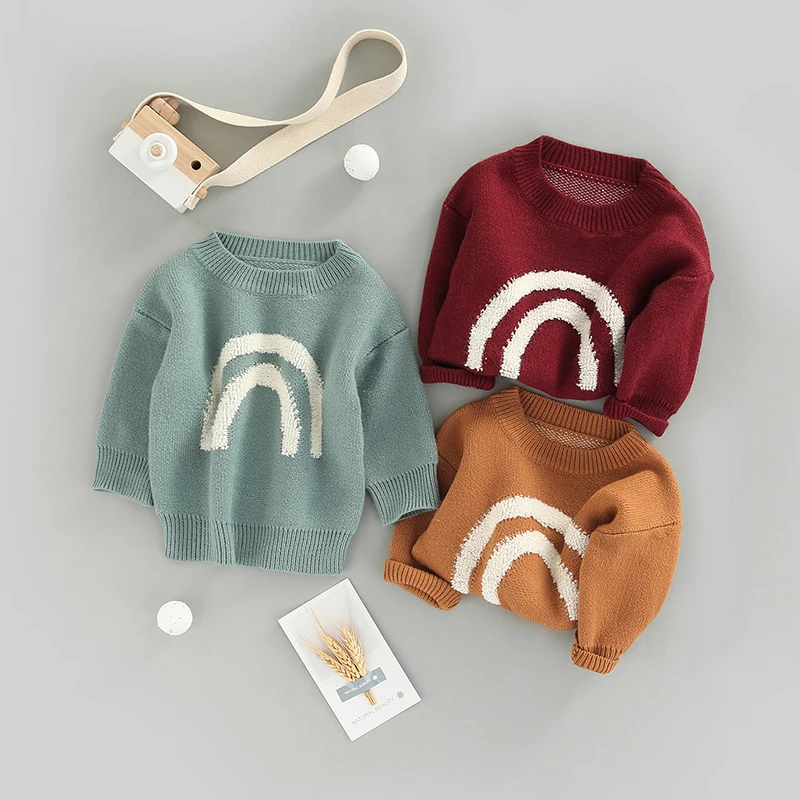 Toddler Girl Boy Fall Sweater Fuzzy Rainbow Crew Neck Long Sleeve Knitted Jumper Tops for Kids 0-6 Years
Toddler Girl Boy Fall Sweater Fuzzy Rainbow Crew Neck Long Sleeve Knitted Jumper Tops for Kids 0-6 Years