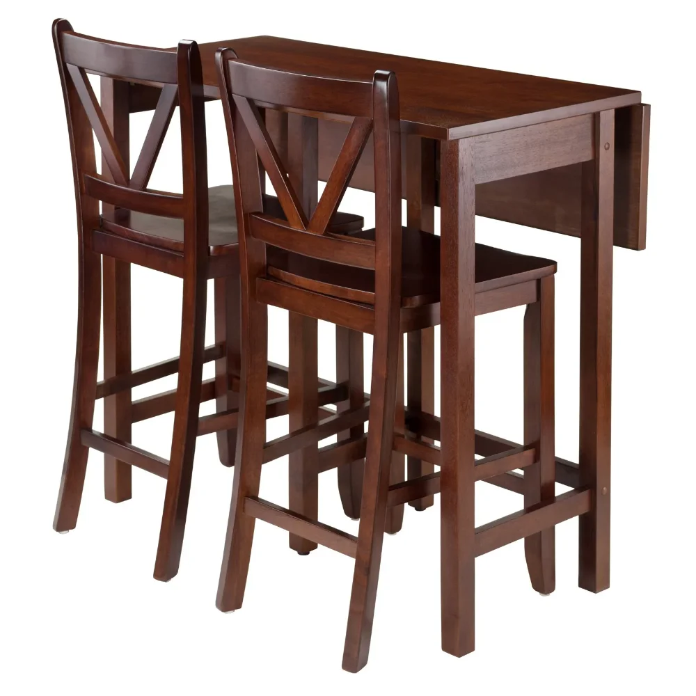 Winsome Wood Lynnwood 3-Pc Set, Drop Leaf Table & 2 V-Back Counter Stools, Walnut Finish
Winsome Wood Lynnwood 3-Pc Set, Drop Leaf Table & 2 V-Back Counter Stools, Walnut Finish