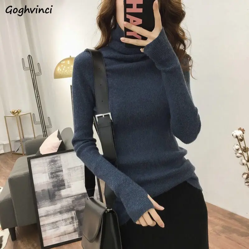 Pullovers Women Solid Turtleneck Elegant Sweaters Casual Popular 2XL Slim Skinny Office Ladies Womens Fashion Chic Comfort Ins
Pullovers Women Solid Turtleneck Elegant Sweaters Casual Popular 2XL Slim Skinny Office Ladies Womens Fashion Chic Comfort Ins