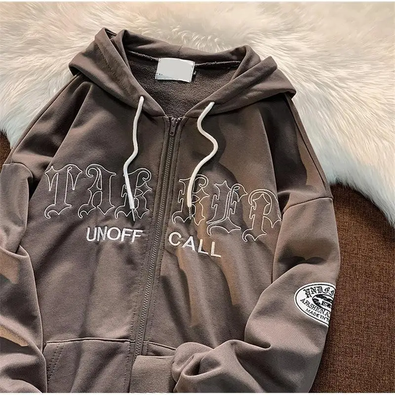 Gothic Hoodie Coat Women Harajuku Street Y2K Clothes Spring Long Sleeve Zip Up Sweatshirts Vintage Loose Letter Hooded Jackets
Gothic Hoodie Coat Women Harajuku Street Y2K Clothes Spring Long Sleeve Zip Up Sweatshirts Vintage Loose Letter Hooded Jackets