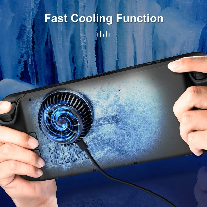 

Upgraded Semi-Conductor Steam-Deck Cooler Heat Dissipation Cooling Fan Gaming Accessories used for Steam-Deck Durable