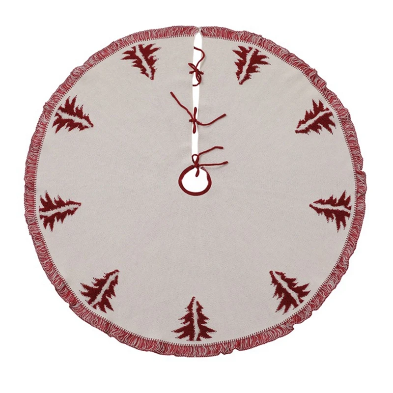 Christmas Tree Skirt 48 Inch With Fringed Edge Knit Xmas Tree Skirt Christmas Decorations For Indoor Holiday Party
Christmas Tree Skirt 48 Inch With Fringed Edge Knit Xmas Tree Skirt Christmas Decorations For Indoor Holiday Party