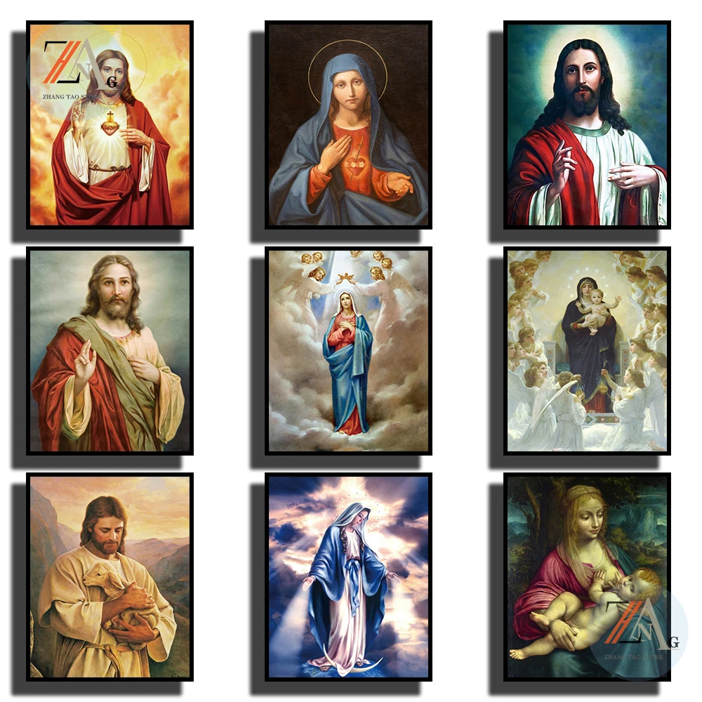 Christian Virgin Mary Catholic Church Canvas Painting Printing Bedroom Art Mural And Modern Home Room Decor Poster Pictures
Christian Virgin Mary Catholic Church Canvas Painting Printing Bedroom Art Mural And Modern Home Room Decor Poster Pictures
