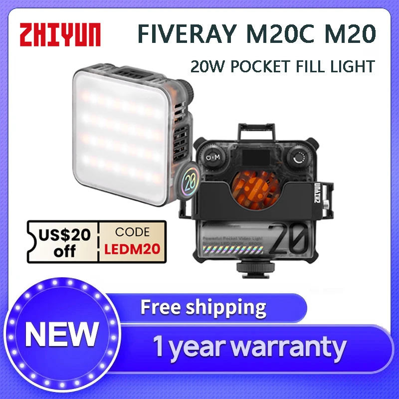 Фотовспышка ZHIYUN FIVERAY M20C M20, 20 Вт, задняя фотография, карманная фотовспышка 2500K-10000K, управление через приложение для фотостудии, Vlog Live
Фотовспышка ZHIYUN FIVERAY M20C M20, 20 Вт, задняя фотография, карманная фотовспышка 2500K-10000K, управление через приложение для фотостудии, Vlog Live