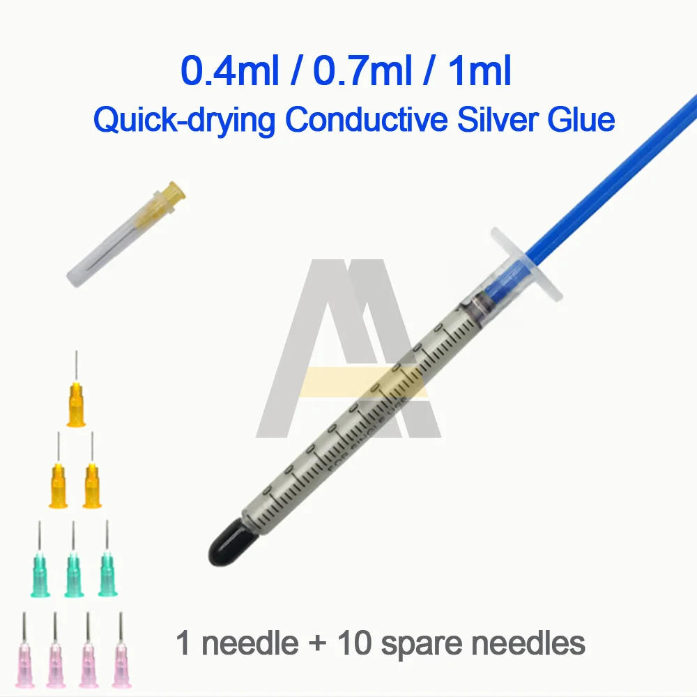 0.4ml/ 0.7ml/ 1ml Window Repairing Heating Wire Conductive Silver Glue Keyboard Remote Control Shielding Fast-drying Silver Glue
0.4ml/ 0.7ml/ 1ml Window Repairing Heating Wire Conductive Silver Glue Keyboard Remote Control Shielding Fast-drying Silver Glue
