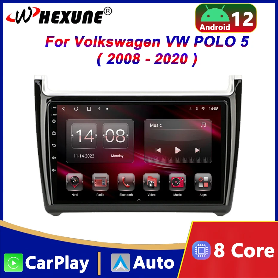 Android 12 Auto Car Radio Multimedia Video Player For Volkswagen VW POLO 5 Sedan 2008-2020 WIFI Carplay GPS Navigation Head Unit
Android 12 Auto Car Radio Multimedia Video Player For Volkswagen VW POLO 5 Sedan 2008-2020 WIFI Carplay GPS Navigation Head Unit