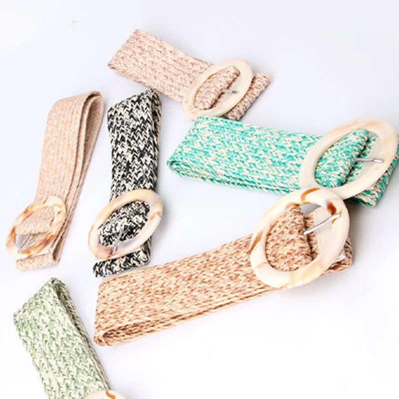 2022 Ladies Simple Imitation Straw Woven Wide Belt Resin Buckle Decoration Suit Dress Belt Women's Trendy Products
2022 Ladies Simple Imitation Straw Woven Wide Belt Resin Buckle Decoration Suit Dress Belt Women's Trendy Products