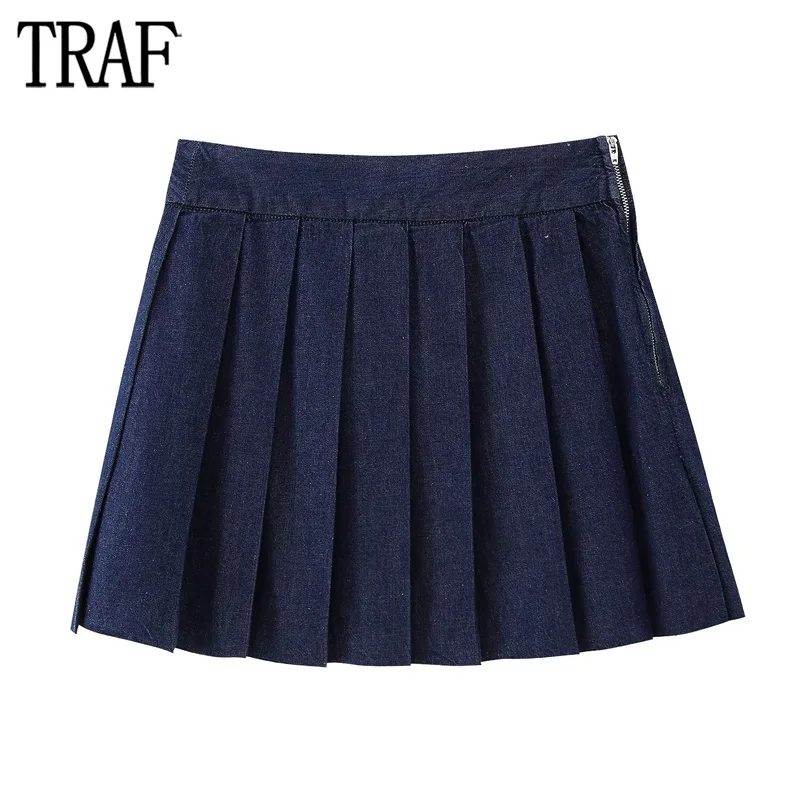 TRAF Pleated Denim Skirt Women Blue Jean Mini Skirts Woman Fashion 2023 High Waist Short Skirts for Women Streetwear Women Skirt
TRAF Pleated Denim Skirt Women Blue Jean Mini Skirts Woman Fashion 2023 High Waist Short Skirts for Women Streetwear Women Skirt