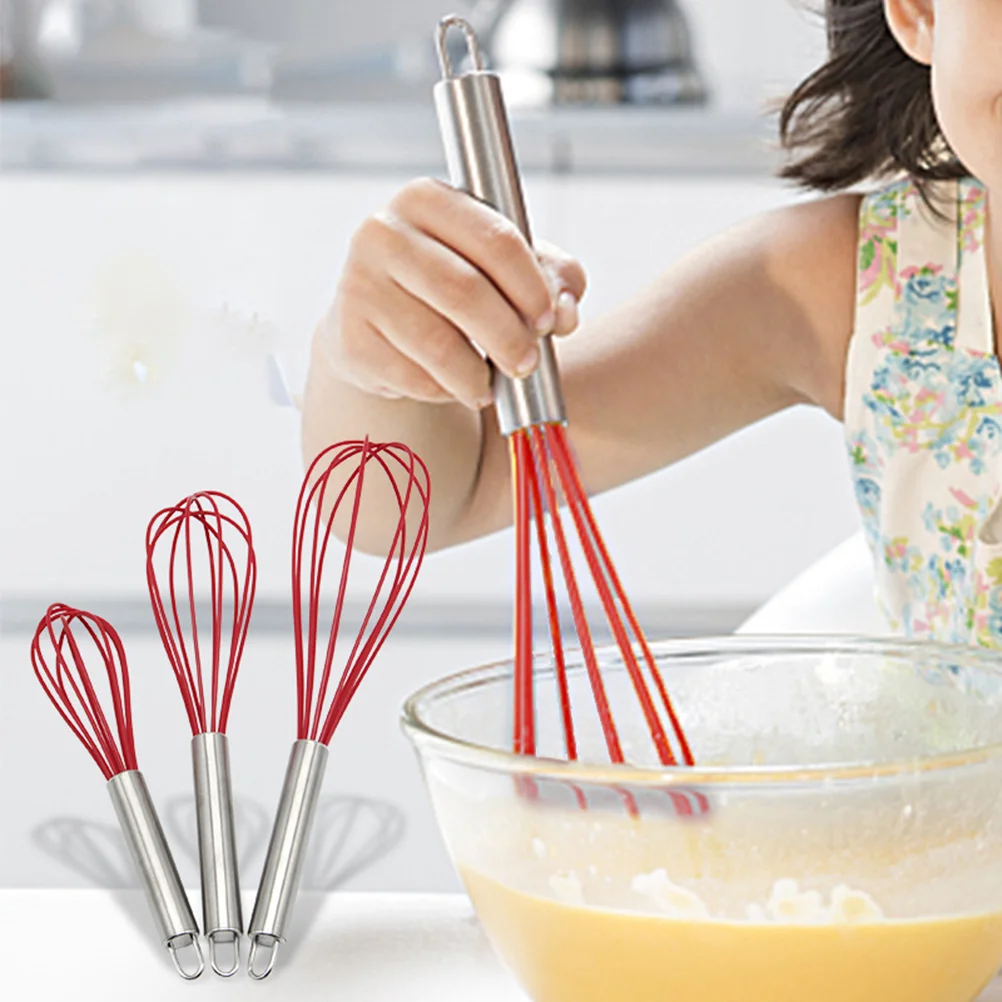 3Pcs Silicone Egg Beater Silicone Egg Whisk Kitchen Wire Balloon Whisk Utensil Hand Egg Beater Silicone Whisk
3Pcs Silicone Egg Beater Silicone Egg Whisk Kitchen Wire Balloon Whisk Utensil Hand Egg Beater Silicone Whisk