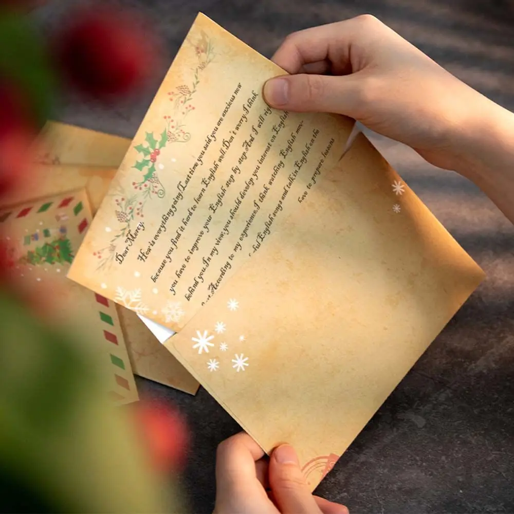DIY 6pcs/set Invitation Greeting Card Gift Snowman Letter Paper Christmas Envelopes Xmas Letter Pad Kraft Paper
DIY 6pcs/set Invitation Greeting Card Gift Snowman Letter Paper Christmas Envelopes Xmas Letter Pad Kraft Paper
