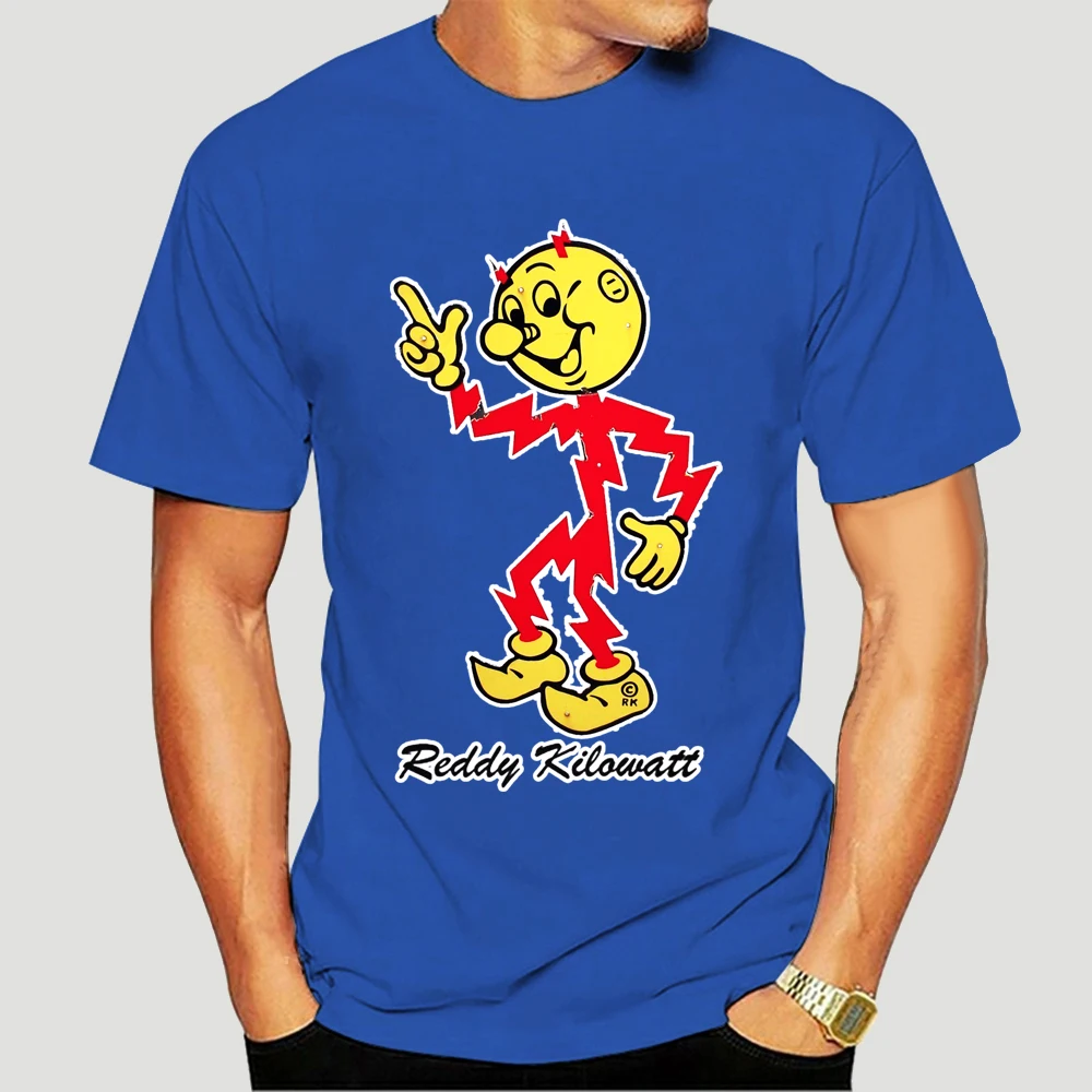 Reddy Kilowatt Vintage Style T-Shirt White S-3XL Retro Electric Servant Decal Printed T Shirt Men Short Sleeve O-Neck 6297X
Reddy Kilowatt Vintage Style T-Shirt White S-3XL Retro Electric Servant Decal Printed T Shirt Men Short Sleeve O-Neck 6297X