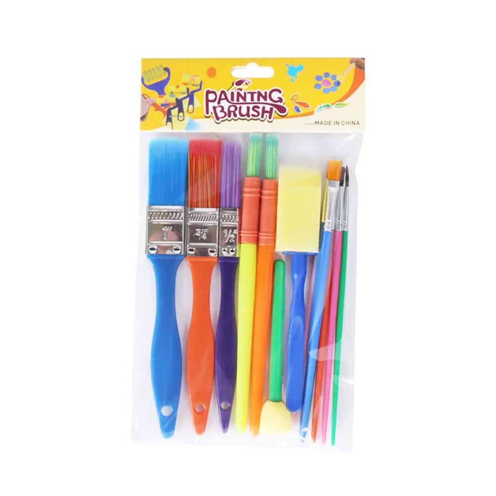 15 Pcs Foam Brush Painting Brush Plastic Handle Kid Color DIY Painting Washing Graffiti Tools Early Education Creative
15 Pcs Foam Brush Painting Brush Plastic Handle Kid Color DIY Painting Washing Graffiti Tools Early Education Creative