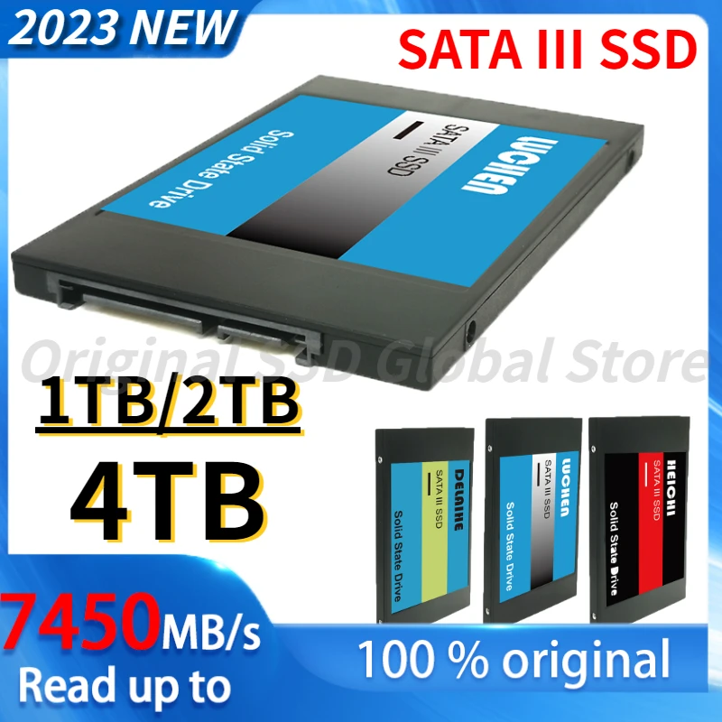 

SSD Nvme M2 Internal Solid State Disque 1TB 2TB 4TB 3D NAND SATA3 2.5" SSD Sata for Laptop NoteBook PC PS4 PS5 Disco Duro