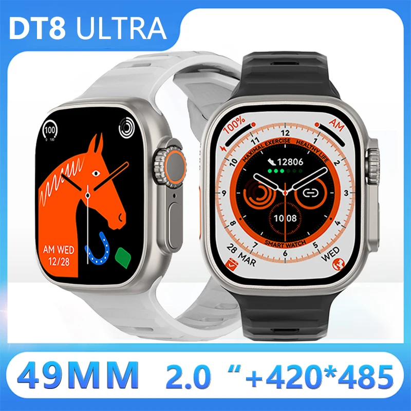 49 мм Мужские спортивные Смарт-часы DT8 Ultra 2,0 дюймов HD разрешение 420*485 большой экран NFC GPS мониторинг температуры тела Смарт-часы
49 мм Мужские спортивные Смарт-часы DT8 Ultra 2,0 дюймов HD разрешение 420*485 большой экран NFC GPS мониторинг температуры тела Смарт-часы
