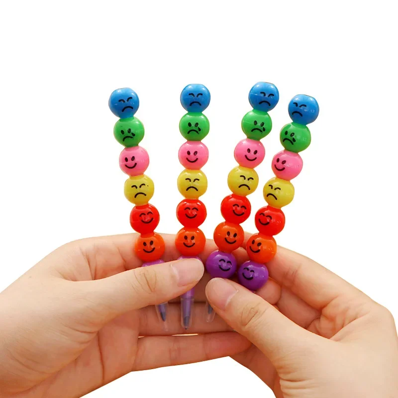 7 Colors Crayons Cartoon Smiley Face Expression Candy Gourd Pen Children Students Painting Stationery School Office Supplies
7 Colors Crayons Cartoon Smiley Face Expression Candy Gourd Pen Children Students Painting Stationery School Office Supplies