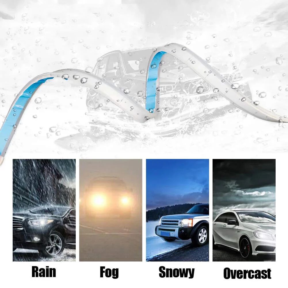 2Pcs 60cm 12V Car Daytime Running Light LED DRL Flexible Waterproof Flow LED Strip Auto Headlights Blue&White Turn Signal Lamp
2Pcs 60cm 12V Car Daytime Running Light LED DRL Flexible Waterproof Flow LED Strip Auto Headlights Blue&White Turn Signal Lamp