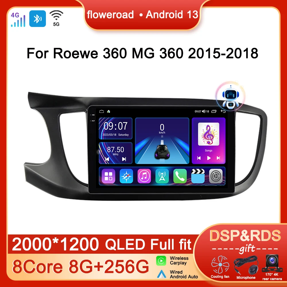 Head Unit Car Radio Multimedia Player Android 13 For Roewe 360 MG 360 2015 2016-2018 Navigation GPS Wireless Carplay NO 2DIN DVD
Head Unit Car Radio Multimedia Player Android 13 For Roewe 360 MG 360 2015 2016-2018 Navigation GPS Wireless Carplay NO 2DIN DVD