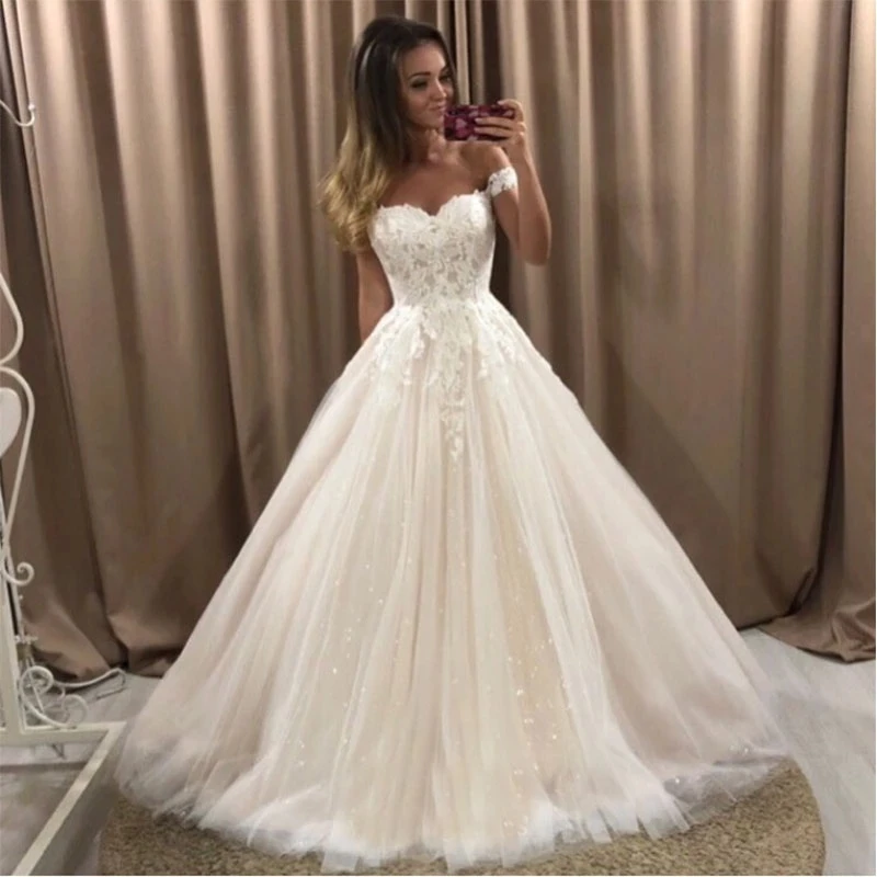 ANGELSBRIDEP Свадебные платья с открытыми плечами, бальные платья, корсет на спине, длинные женские платья
ANGELSBRIDEP Свадебные платья с открытыми плечами, бальные платья, корсет на спине, длинные женские платья