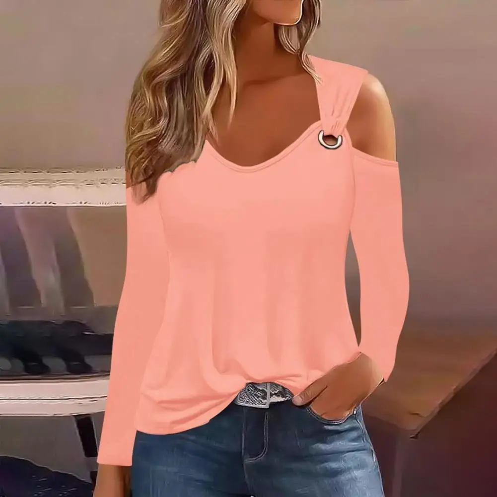 Off-shoulder Top Floral Striped V-neck Blouse Stylish Metal Hoop Casual Top for Women for Spring Fall Women Blouse
Off-shoulder Top Floral Striped V-neck Blouse Stylish Metal Hoop Casual Top for Women for Spring Fall Women Blouse
