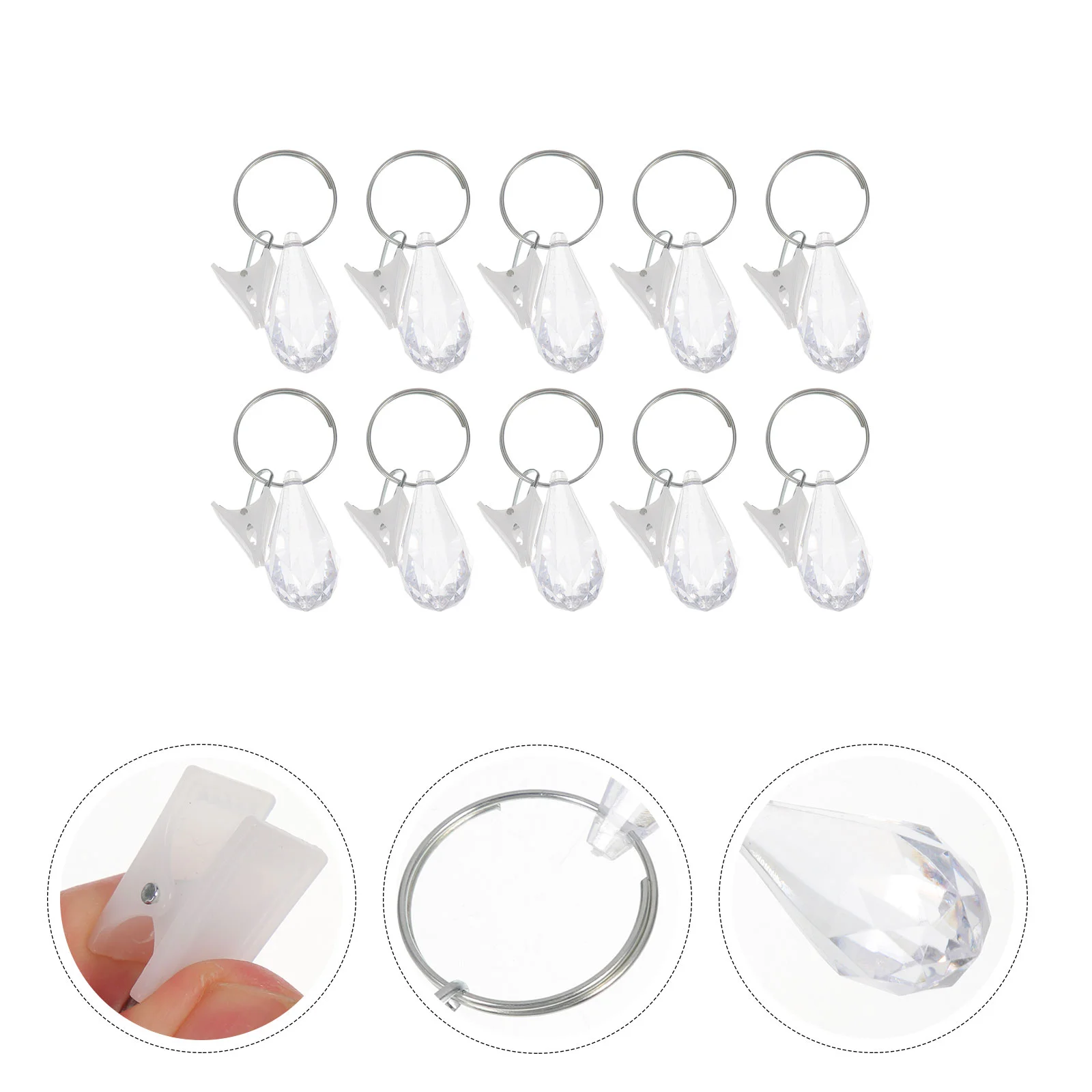 10pcs With Clip Drop Shaped Household Useful Decorative Curtain Weights Bottom Curtain Weights
10pcs With Clip Drop Shaped Household Useful Decorative Curtain Weights Bottom Curtain Weights