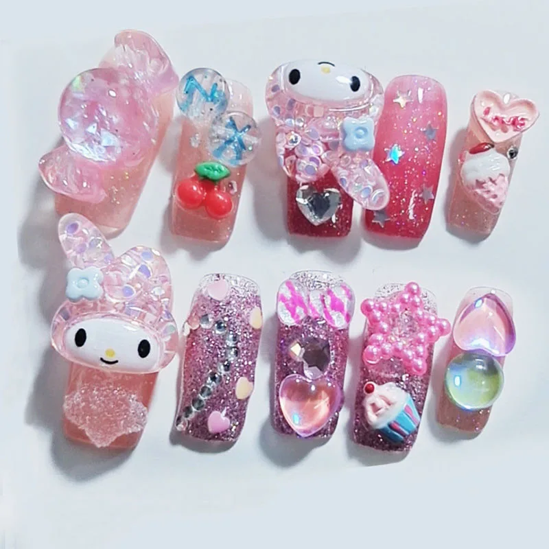 Kawaii Sanrios Nail Stickers MyMelody Cartoon Anime Portable Detachable Handmade Custom Manicure Wearing Armor Gifts for Girls
Kawaii Sanrios Nail Stickers MyMelody Cartoon Anime Portable Detachable Handmade Custom Manicure Wearing Armor Gifts for Girls
