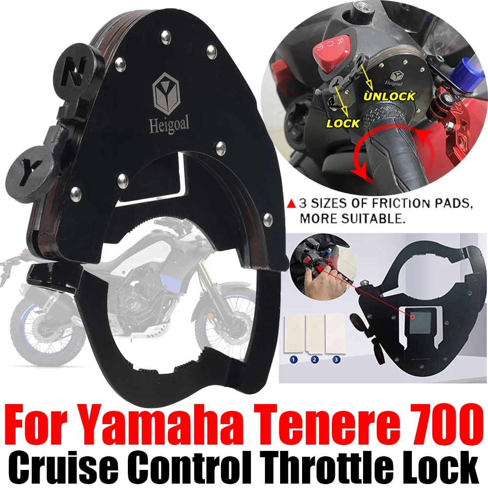 

For Yamaha Tenere 700 Prototype XTZ 700 XT XTZ700 XTZ690 T7 Accessories Cruise Control Motorcycle Handlebar Throttle Lock Assist