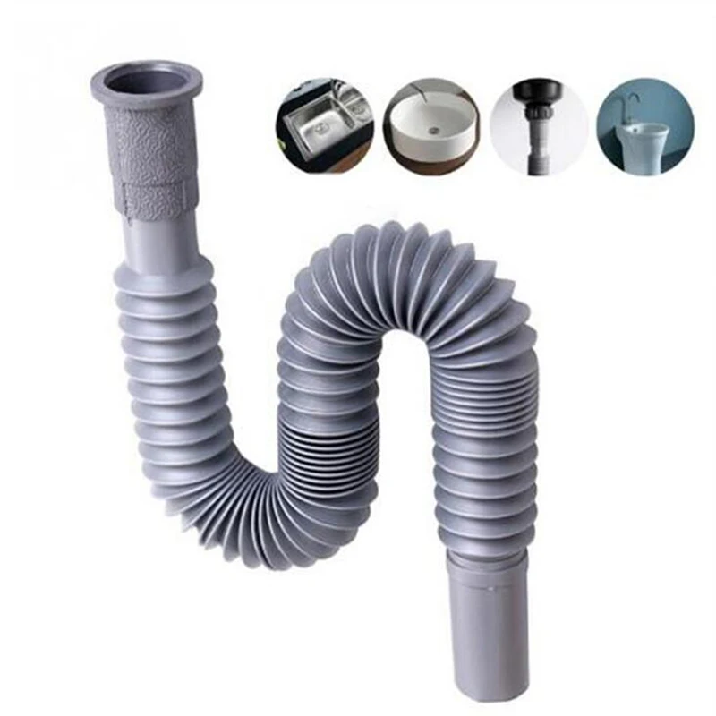 Wash Basin Pipe Plumbing Kitchen Sewer Pipe Flexible Bathroom Sink Drains Downcomer Hose Waste Pipe Supplies
Wash Basin Pipe Plumbing Kitchen Sewer Pipe Flexible Bathroom Sink Drains Downcomer Hose Waste Pipe Supplies