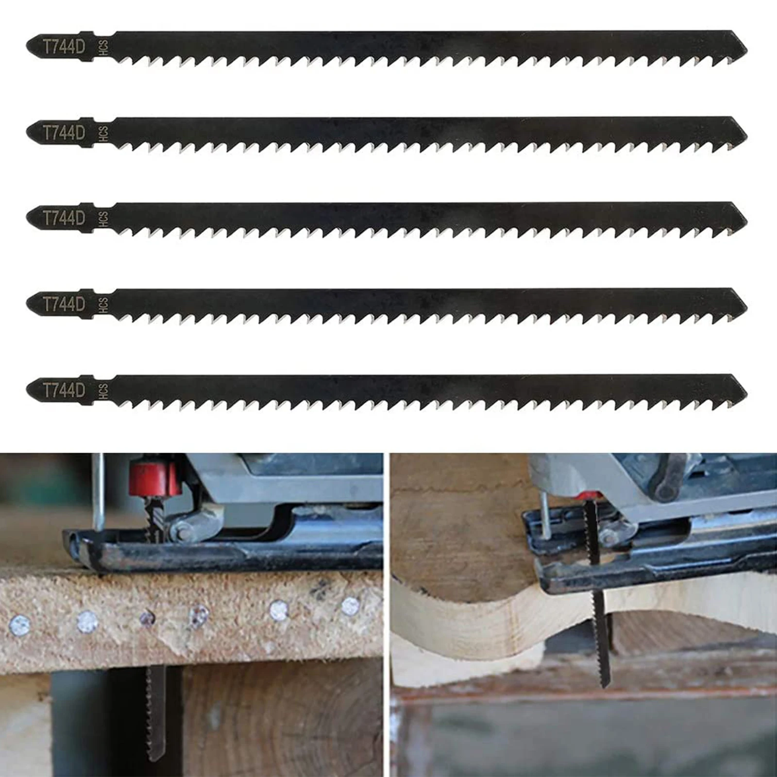 5PCS T744D Jigsaw Blade Reciprocating Saws Blades Set For Hardwood Lumber Softwood Plywood Chipboard Metal Cutting Power Tool
5PCS T744D Jigsaw Blade Reciprocating Saws Blades Set For Hardwood Lumber Softwood Plywood Chipboard Metal Cutting Power Tool