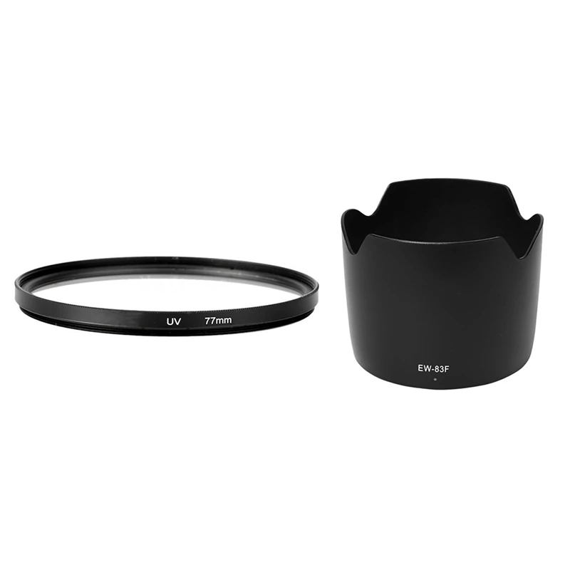 77Mm UV Ultra-Violet Filter Lens & Dedicated (Bayonet) Lens Hood, For Canon 24-70 F/2.8L USM Lens ( For Canon EW-83F)
77Mm UV Ultra-Violet Filter Lens & Dedicated (Bayonet) Lens Hood, For Canon 24-70 F/2.8L USM Lens ( For Canon EW-83F)