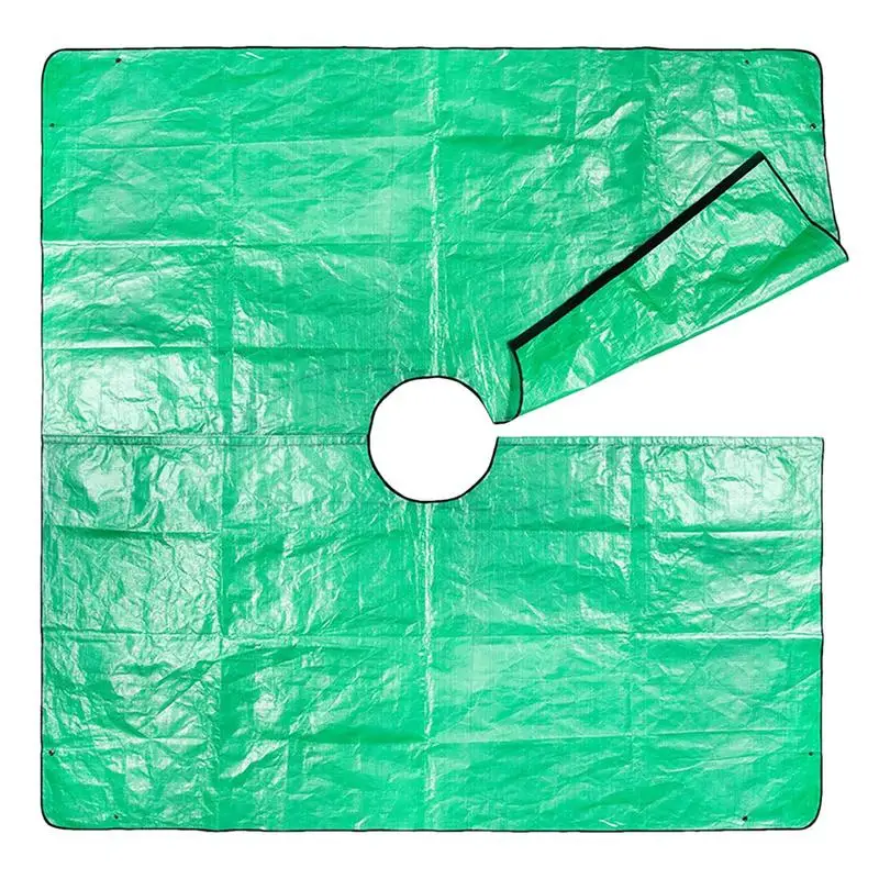 Landscape Tarp For Trimming Pruning Tarp With 12in Hole For Shrub Trimming Garden Tree Pruning Waterproof Tarp Four Corners 
Landscape Tarp For Trimming Pruning Tarp With 12in Hole For Shrub Trimming Garden Tree Pruning Waterproof Tarp Four Corners