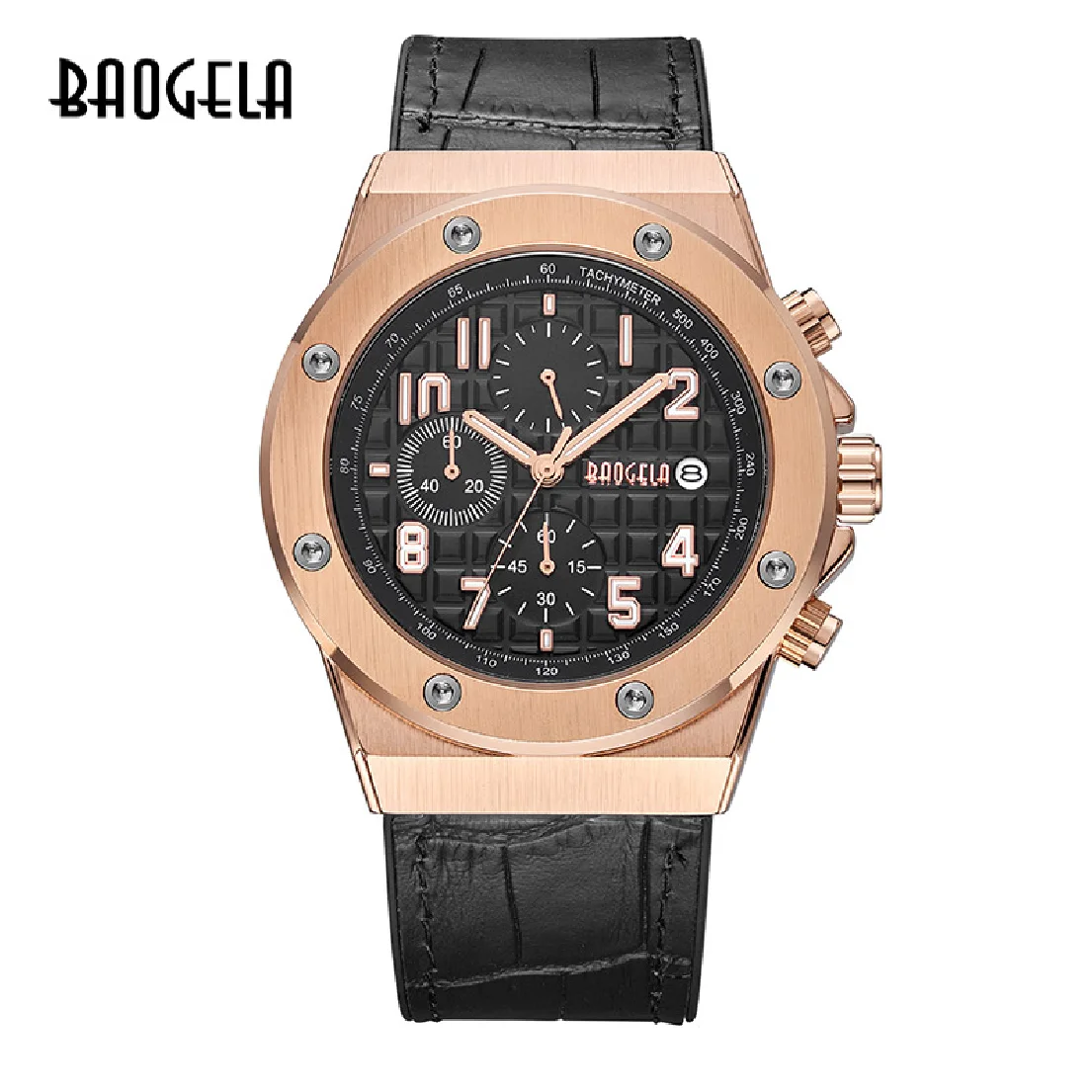 BAOGELA Men's Chronograph Quartz Watches 2019 New Waterproof Sports Casual Wrist Watch Man Leather Strap Clock 1805 Rose black
BAOGELA Men's Chronograph Quartz Watches 2019 New Waterproof Sports Casual Wrist Watch Man Leather Strap Clock 1805 Rose black