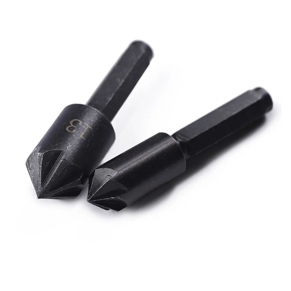 Precision Crafted Wood Countersink Drill Bits 7 Flute Design 2pcs Set 1/4in Hex Shank Chamfer Cutter Sizes 10mm 13mm
Precision Crafted Wood Countersink Drill Bits 7 Flute Design 2pcs Set 1/4in Hex Shank Chamfer Cutter Sizes 10mm 13mm