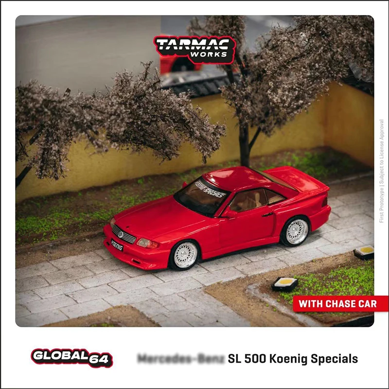 

TW в наличии 1:64 SL 500 Koenig специальный красный литый под давлением Коллекционная модель автомобиля миниатюрные игрушки для машинок Tarmac Works