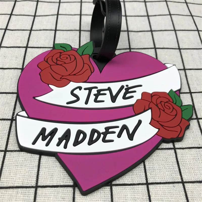 Travel Accessories Fashion Flower Skull Luggage Tag Portable Suitcase ID Address Holder Silica Gel Baggage Boarding Label | Багаж и сумки