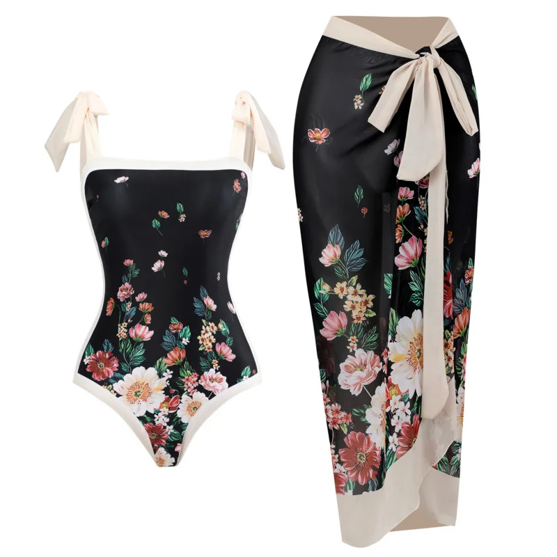 Sexy Floral One Piece Swimsuits Closed Women's Swimwear Female Swimming Wear Body Bathing Suits With Skirt For Beach Pool Bather
Sexy Floral One Piece Swimsuits Closed Women's Swimwear Female Swimming Wear Body Bathing Suits With Skirt For Beach Pool Bather