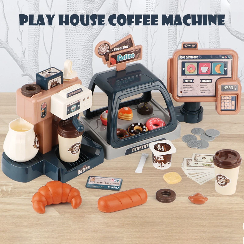 Kitchen Toys Set Girl Toys Kids Coffee Machine Simulation Food Cake Pretend Play Shopping Cash Register Toys For Children Gift
Kitchen Toys Set Girl Toys Kids Coffee Machine Simulation Food Cake Pretend Play Shopping Cash Register Toys For Children Gift