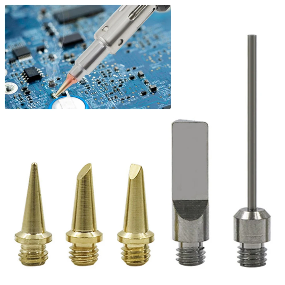 Soldering Tips Soldering Iron Tip Kit Torch Pen Replaceable Tool Silver 5pcs Set Copper Head Welding Power Tools
Soldering Tips Soldering Iron Tip Kit Torch Pen Replaceable Tool Silver 5pcs Set Copper Head Welding Power Tools