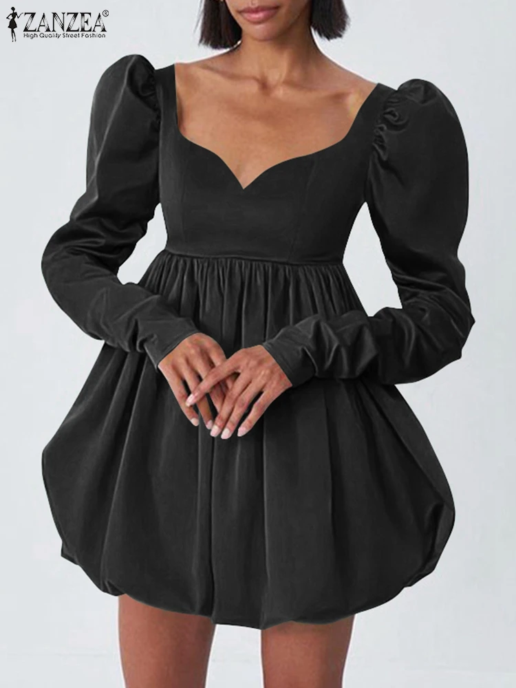 ZANZEA Heart Collar Puff Sleeve Short Vestidos Sexy Bud Hem Stylish 2023 Fashion Mini Dress Satin Silk Women Party Dresses
ZANZEA Heart Collar Puff Sleeve Short Vestidos Sexy Bud Hem Stylish 2023 Fashion Mini Dress Satin Silk Women Party Dresses