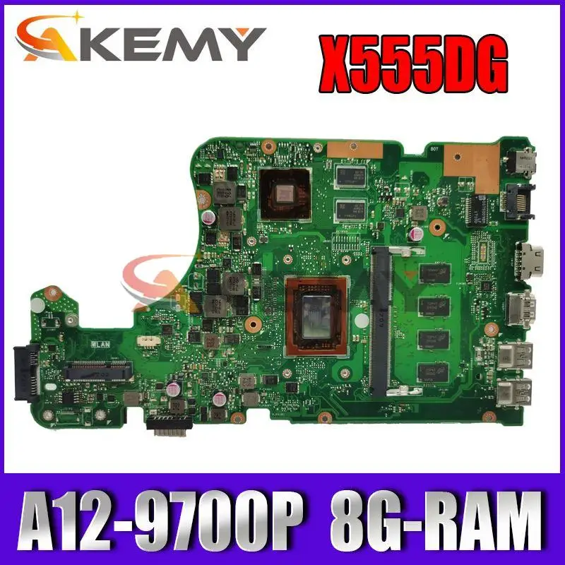Akemy новая материнская плата X555DG для ASUS X555 A555D X555D X555DG X555DG A12-9700 8G материнская плата
Akemy новая материнская плата X555DG для ASUS X555 A555D X555D X555DG X555DG A12-9700 8G материнская плата