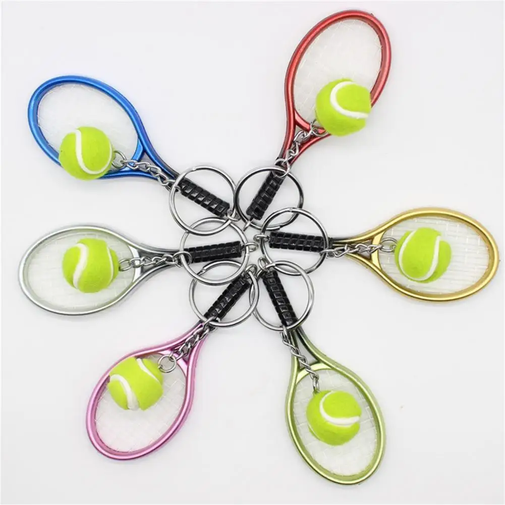 Smooth Edges Multicolor Rust Resistant Tennis Racket Key Chain for Gifts 
Smooth Edges Multicolor Rust Resistant Tennis Racket Key Chain for Gifts