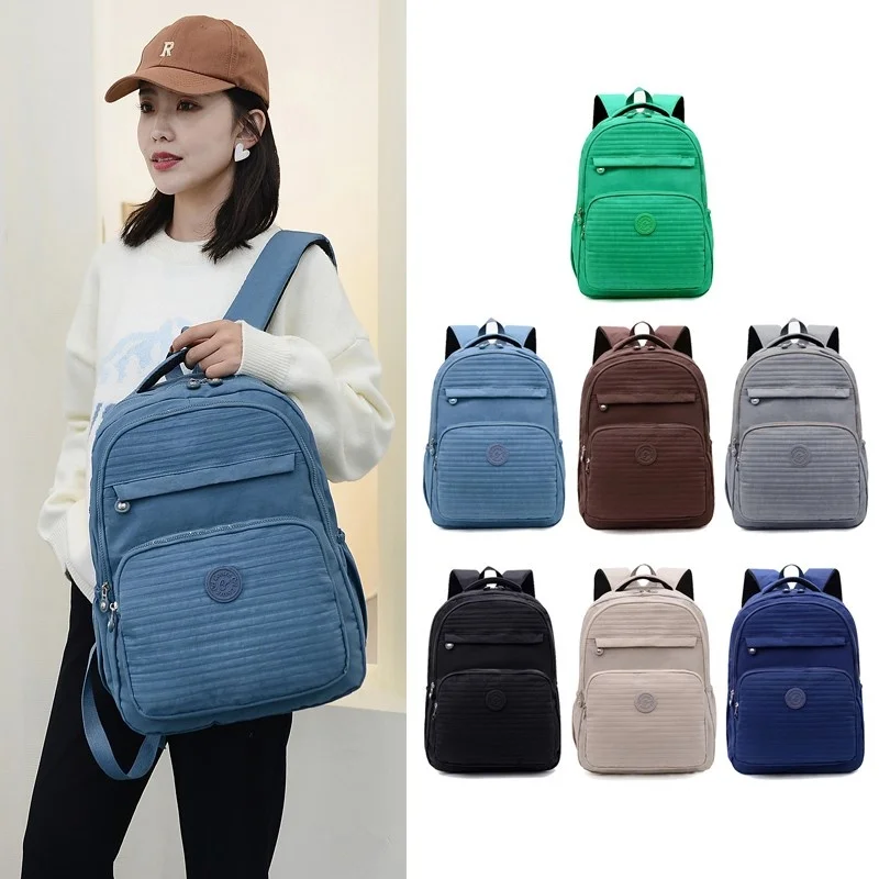 Fashion Women Backpack Simple Solid Color School Bag For Girls Nylon Waterproof Travel Backpacks Large Capacity Student Bookbags
Fashion Women Backpack Simple Solid Color School Bag For Girls Nylon Waterproof Travel Backpacks Large Capacity Student Bookbags