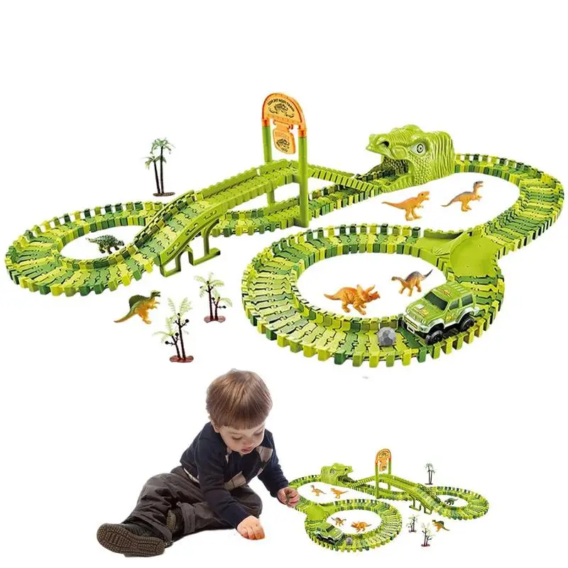 Dinosaur Track Cars Dino Race Track Flexible Construction Dinosaur Toys Interactive And Safe Dinosaur Race Car Track Toys For
Dinosaur Track Cars Dino Race Track Flexible Construction Dinosaur Toys Interactive And Safe Dinosaur Race Car Track Toys For